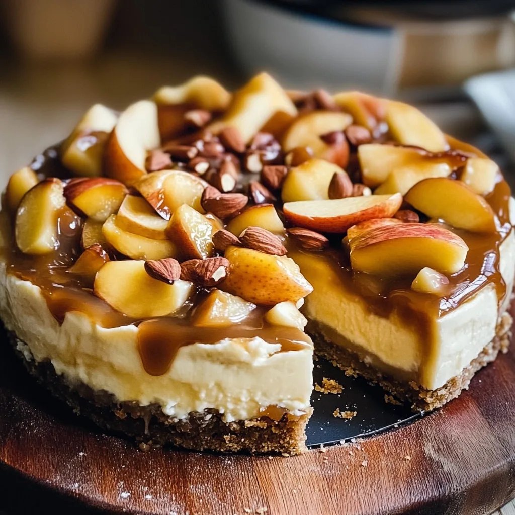 Karamell-Apfel-Käsekuchen