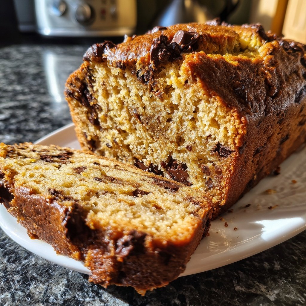 Bananenbrot mit Schoko-Drops