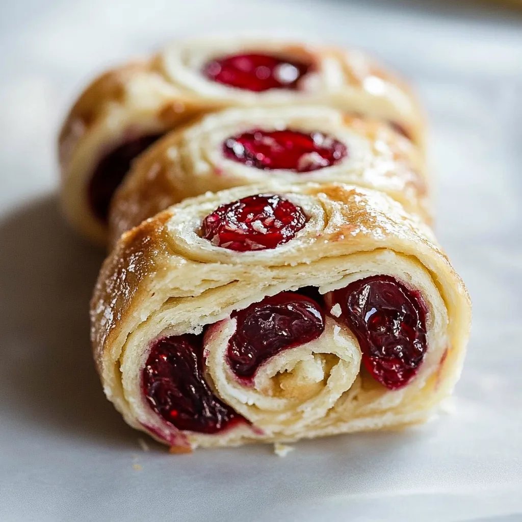 Festive Christmas Cranberry Roll Ups