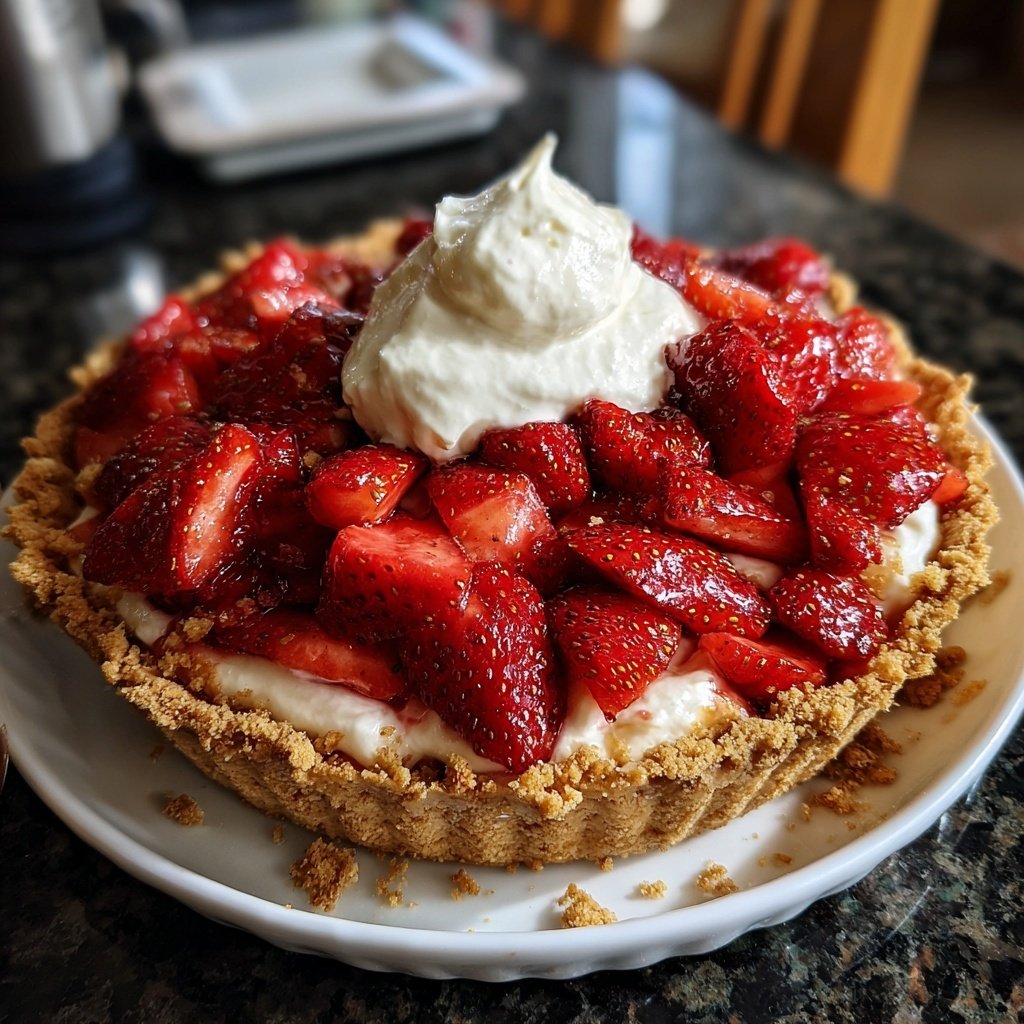 Erdbeerkuchen Mit Sahne