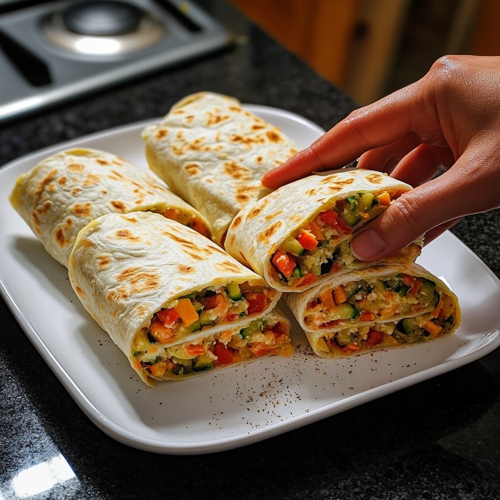 Wraps mit Bohnenfüllung