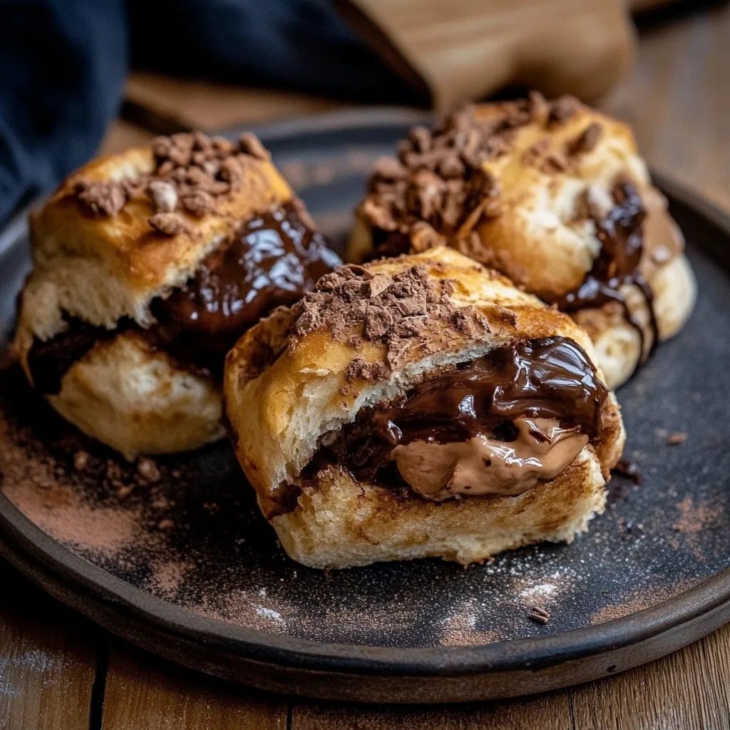 Weiche Schoko Spekulatius Brötchen