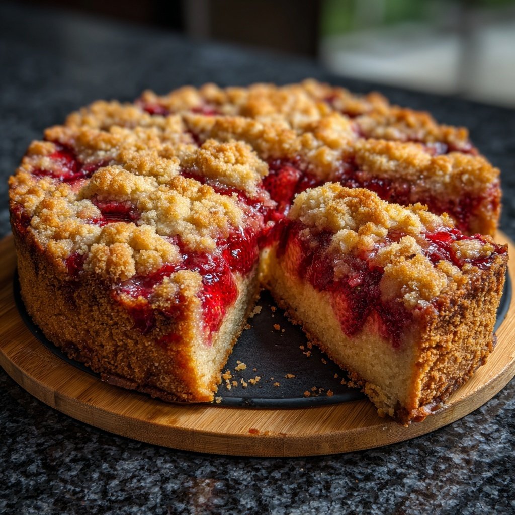 Erdbeer Streusel Kuchen