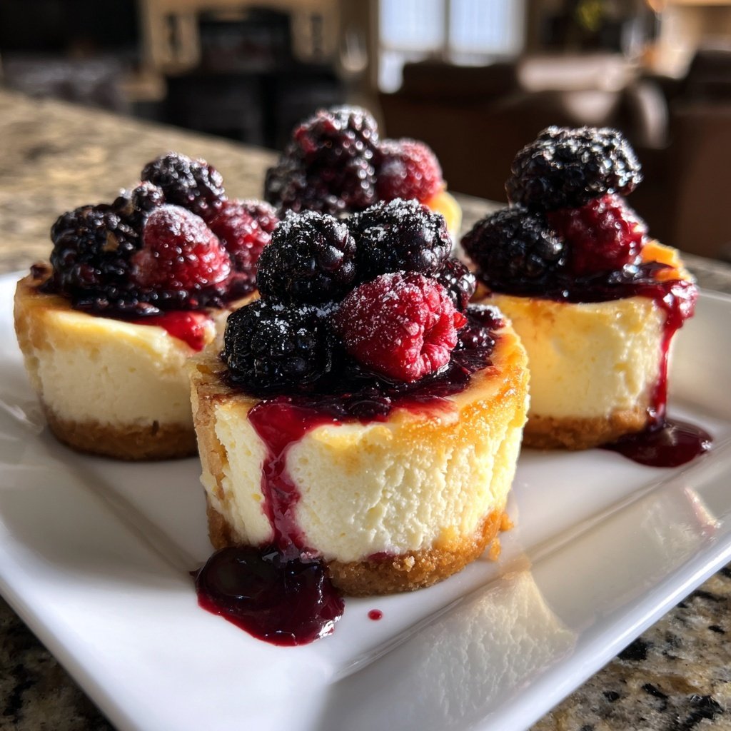 Mini-Cheesecakes mit Beeren