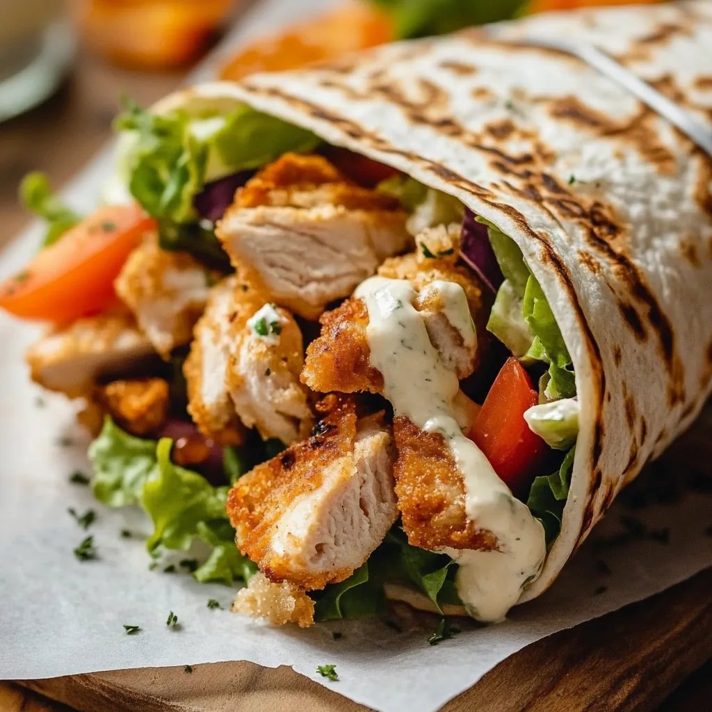 Knuspriger Chicken Ranch Snack Wrap – Schnell, einfach und voller Geschmack!