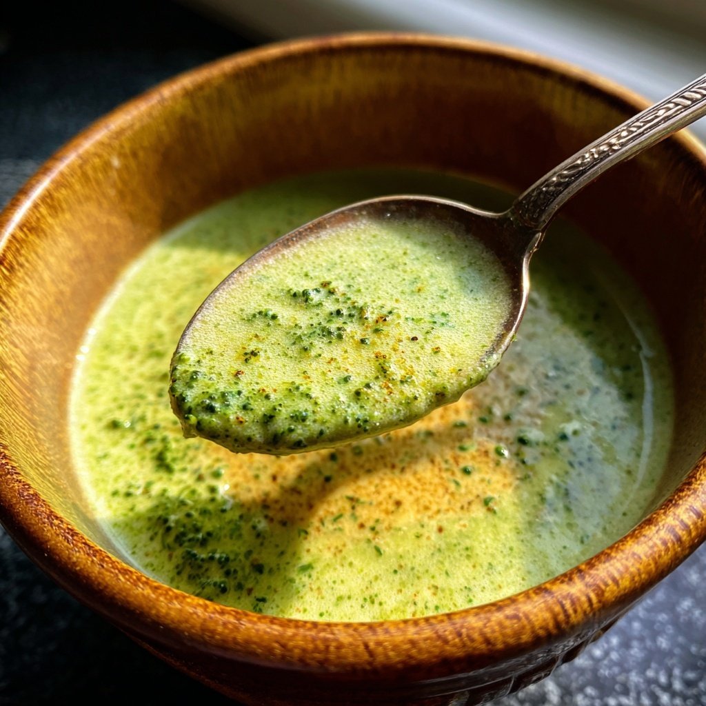 Brokkoli Suppe Mit Mandelmus