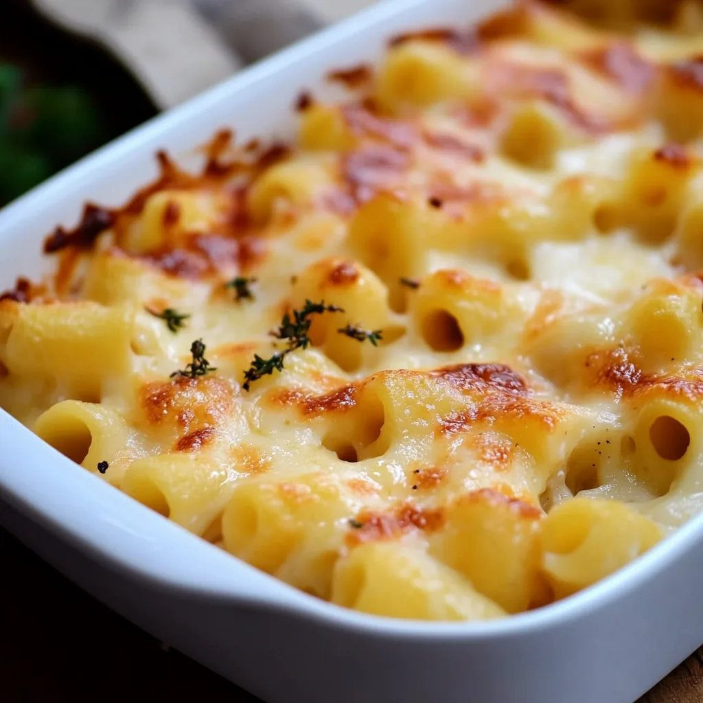 Nudel-Schinken-Gratin