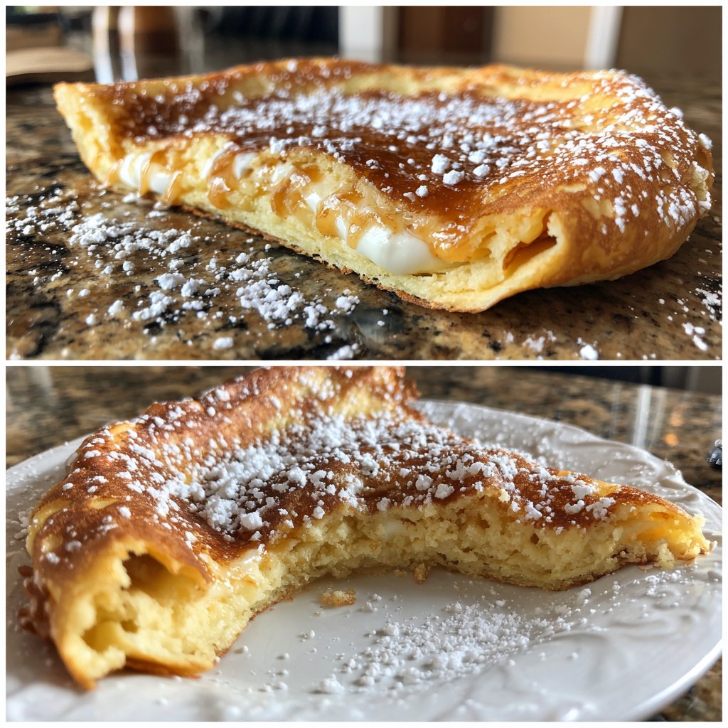 Pfannkuchen mit Quarkfüllung
