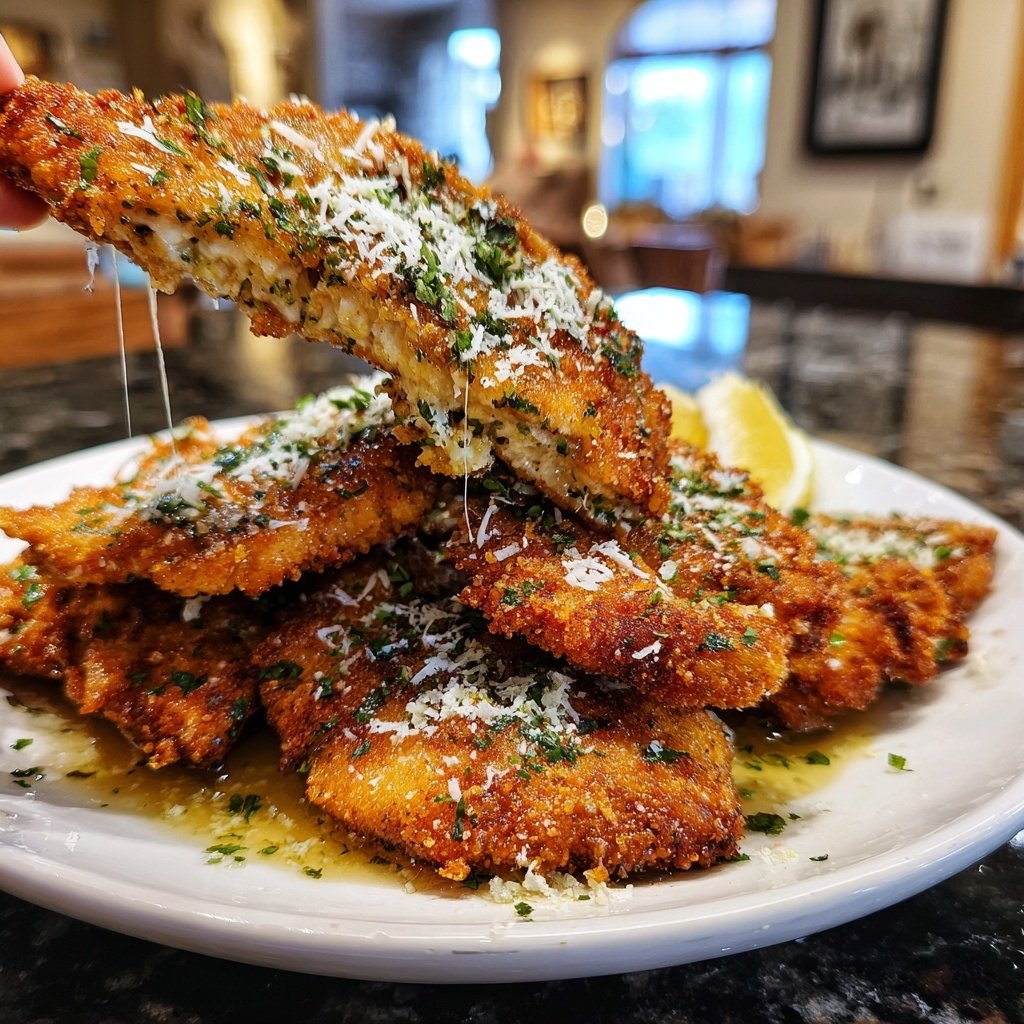 Kalbsmedaillons mit Zitronen-Parmesan-Sauce