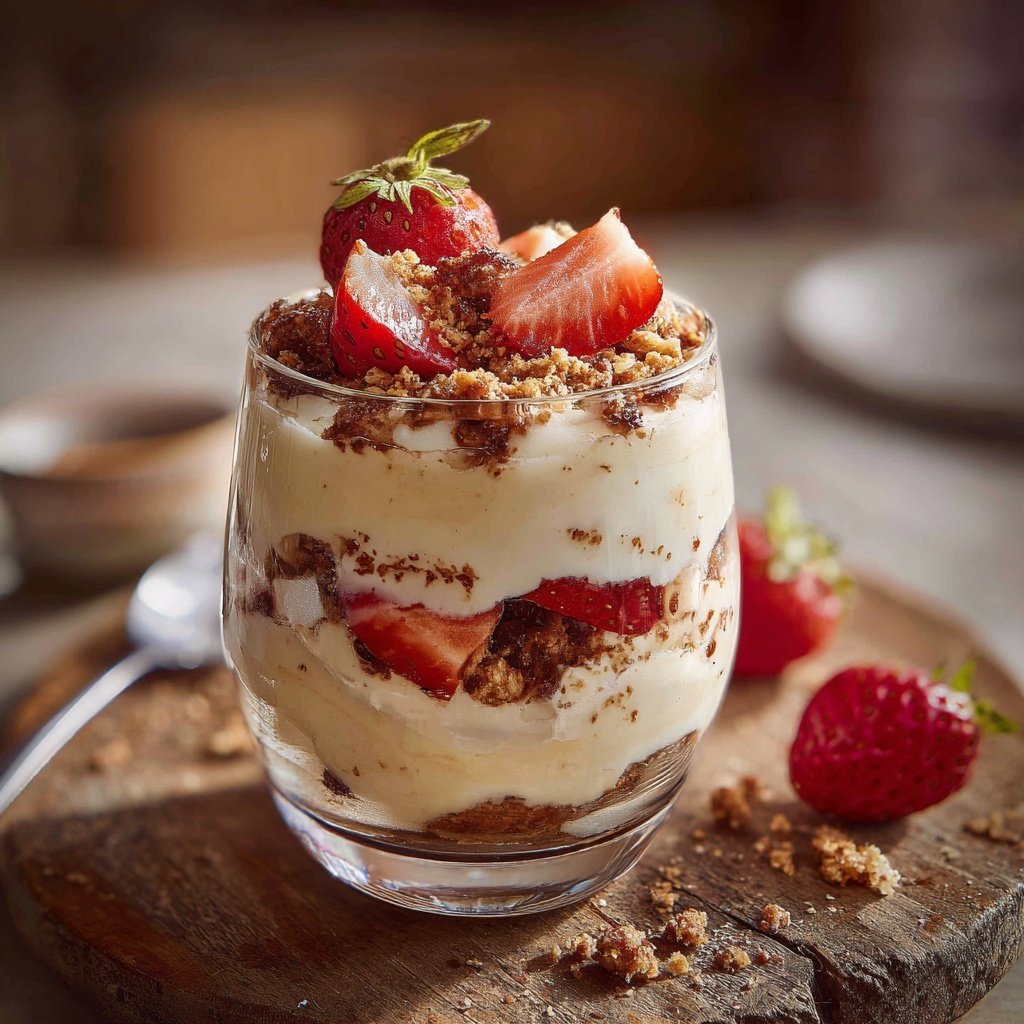 Frühstück zum Vorbereiten im Glas