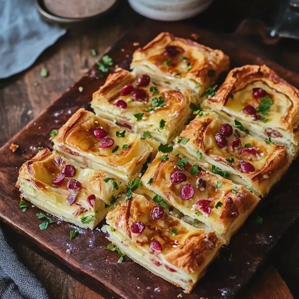 Flammkuchen Blätterteig Happen