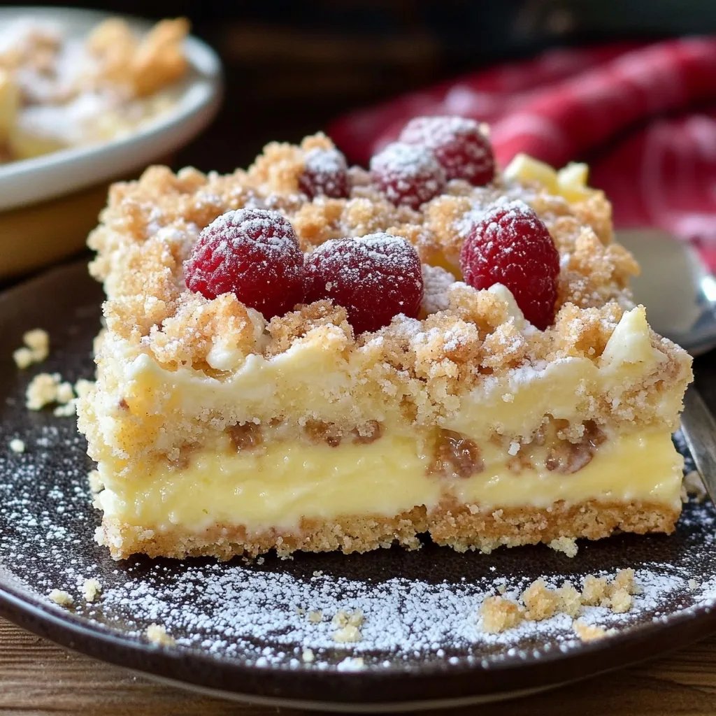 Streuselkuchen mit Pudding