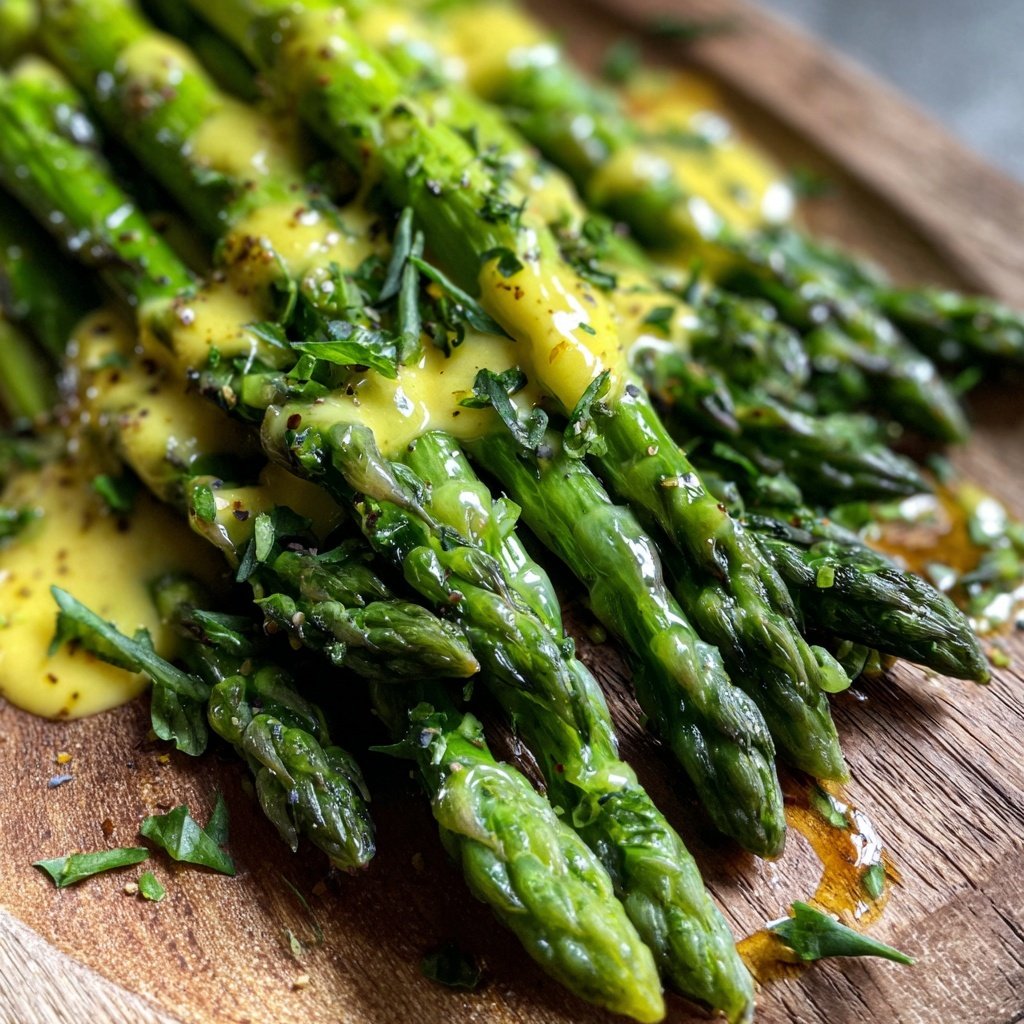 Grüner Spargel Mit Zitronen Dressing